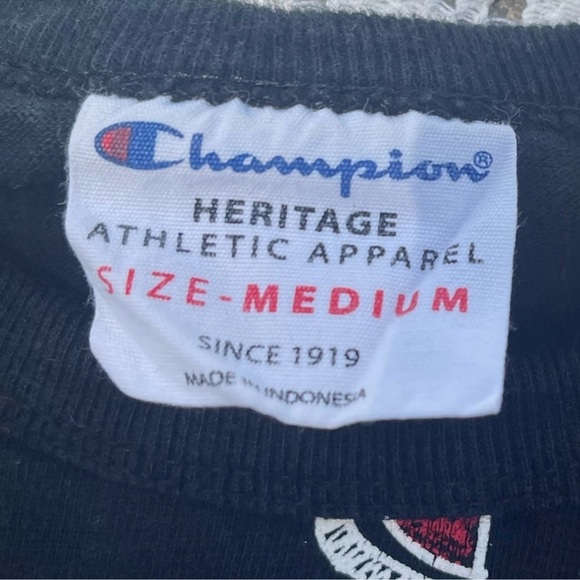 Champion all over black tee shirt size medium - Picture 3 of 4